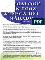 Un Diálogo Con Dios Acerca Del Sábado