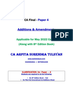 Additions - Amendments For May22 (Along With 8th Edition) - CA Arpita Tulsyan
