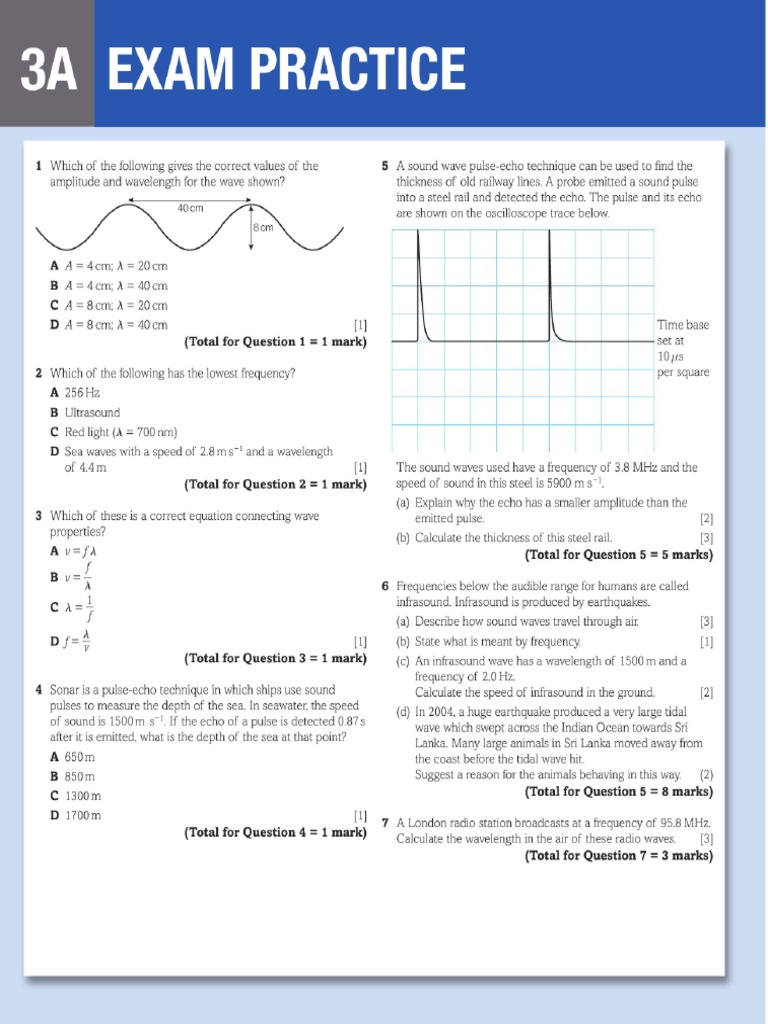 3A Wave Basic Exam Practice | PDF