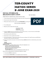Inter-County: Examination Series STD 8 Mid June Exam-2020