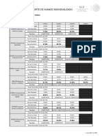 Reporte de Avance Individualizado