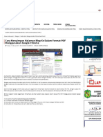 Cara Menyimpan Halaman Blog Ke Dalam Format PDF Menggunakan Google Chrome