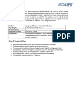 Roles & Responsibilities: Position Reporting To No. of Vacancies 3 Geographic Location Qualification