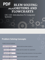 Problem Solving: Algorithms and Flowcharts: CSC 110-Introduction To Computer Systems