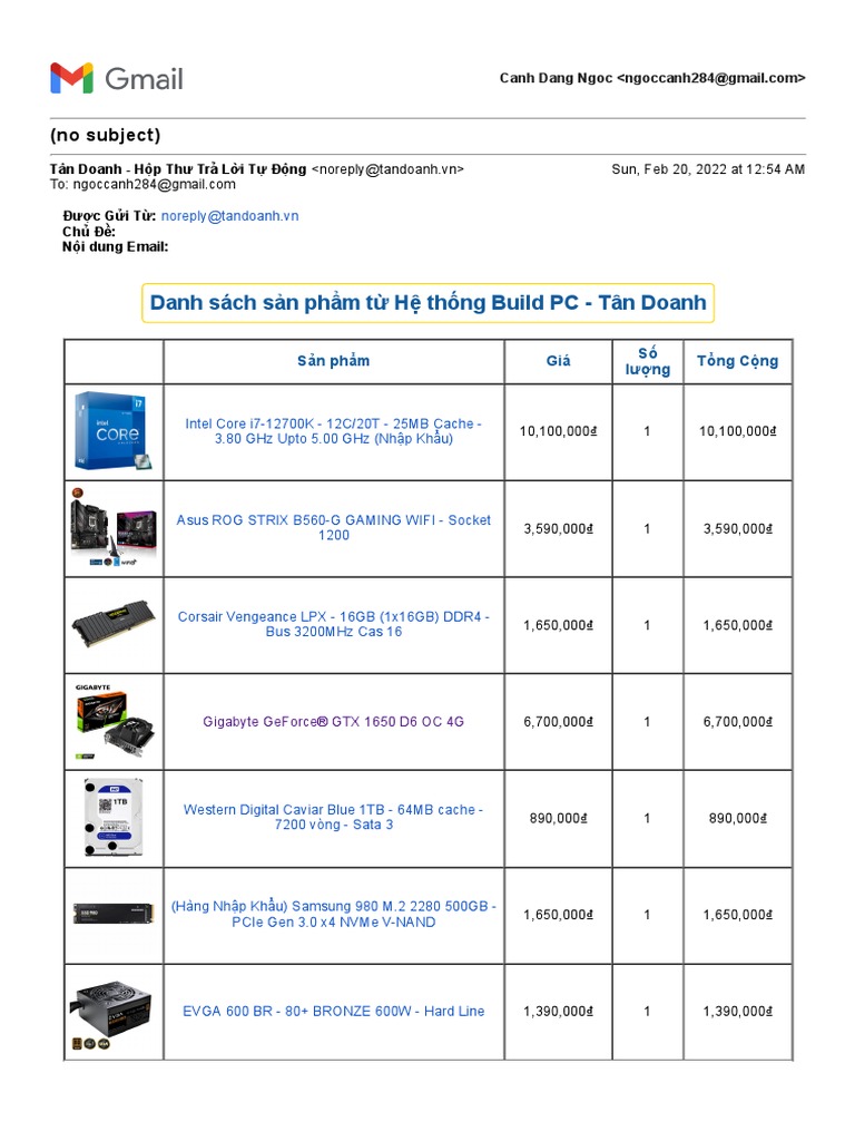 Computer Specification | PDF