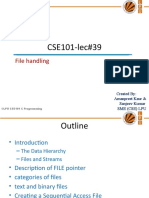 CSE101-lec#39: File Handling