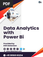 Data Analytics With Power Bi: Provided by KSR Datavizon