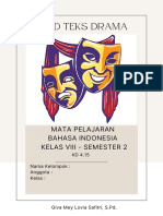 LKPD Teks Drama: Mata Pelajaran Bahasa Indonesia Kelas Viii - Semester 2