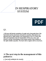 Quiz in Respiratory System