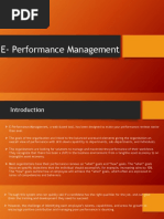 E - Performance Management