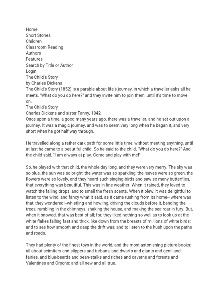 The Child's Story PDF