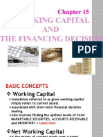 Working Capital and Financing Decision
