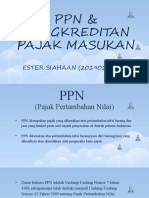 PPN & Pengkreditan Pajak Masukan: ESTER SIAHAAN (20190101570)