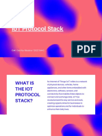 Iot Protocol Stack: Oleh: Ersa Nur Maulana 1202218443