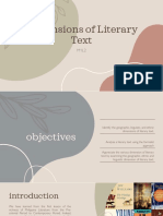 Dimensions of Literary Text