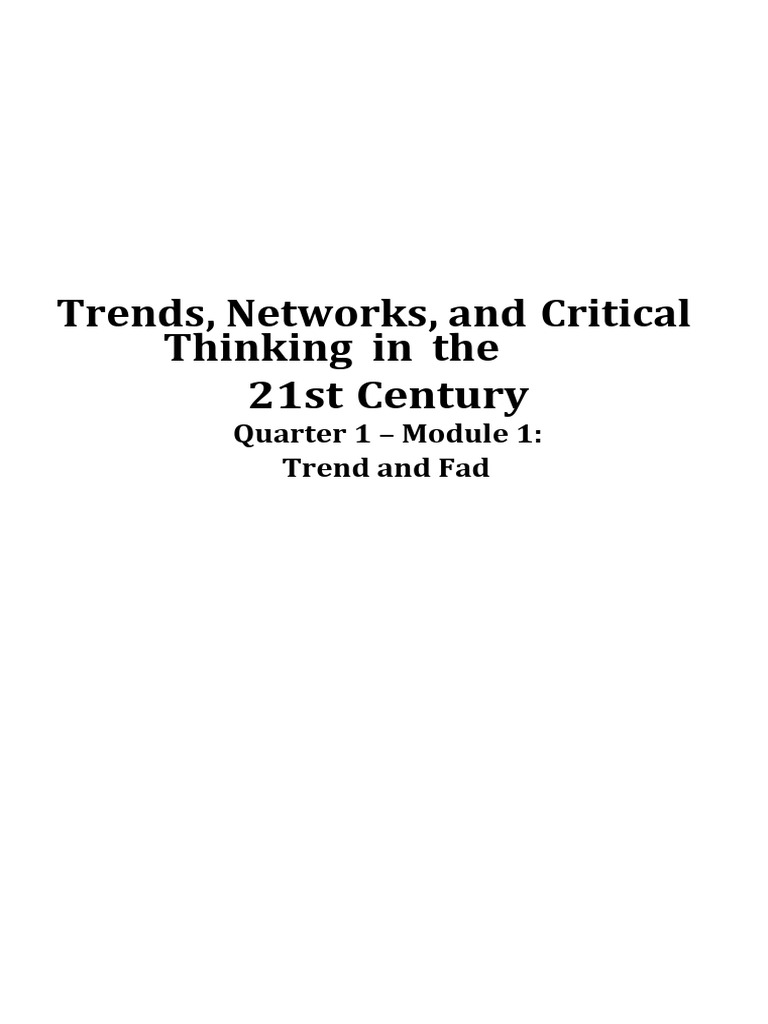 Trends Module 1 Updated Pdf