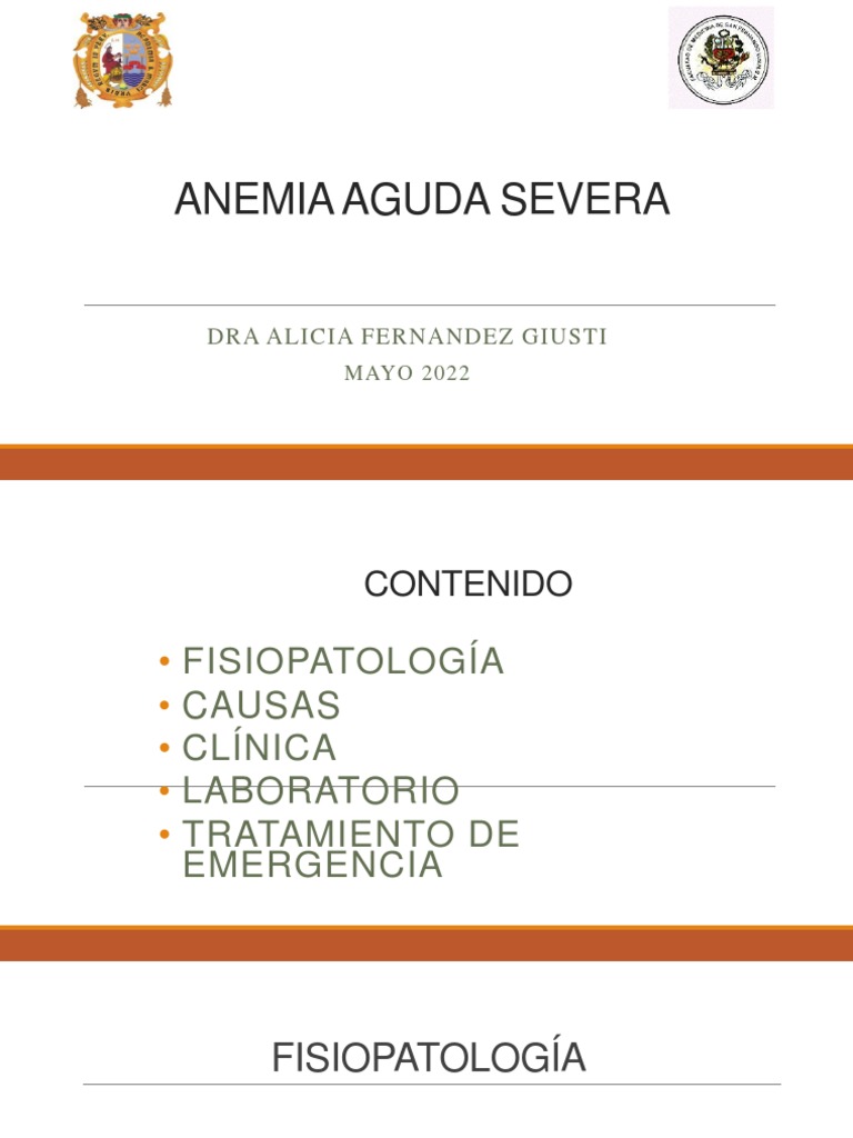 Anemia PDF Sangre Anemia