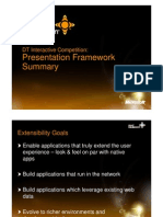 Presentation Framework Summary