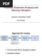 Financial Statement Analysis and Security Valuation: - November 9, 2022 Arnt Verriest