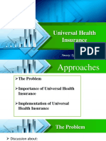 Universal Health Insurance: by Amany Ayman Mokhtar