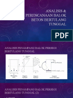 Analisis & Perencanaan Balok Beton Bertulang Tunggal