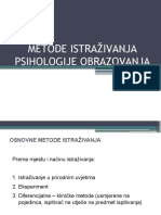 Metode Istraživanja Psihologije Obrazovanja