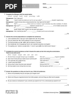 Unit Test 5: Vocabulary