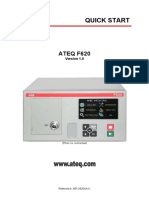 Quick Start Guide for the ATEQ F620