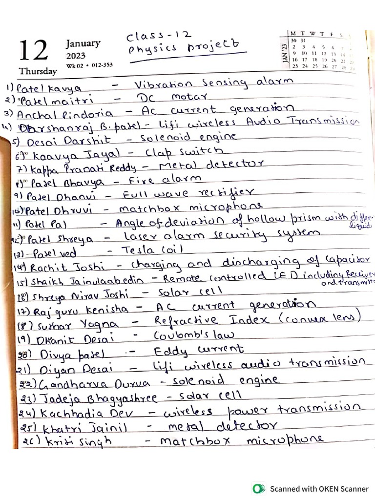 Class 12 Physics Project 2023-24 | PDF