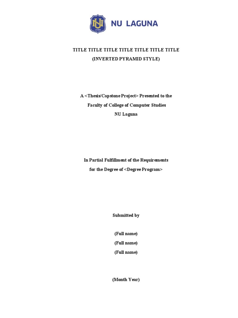 Capstone template experimental ccs pdf doctor of philosophy