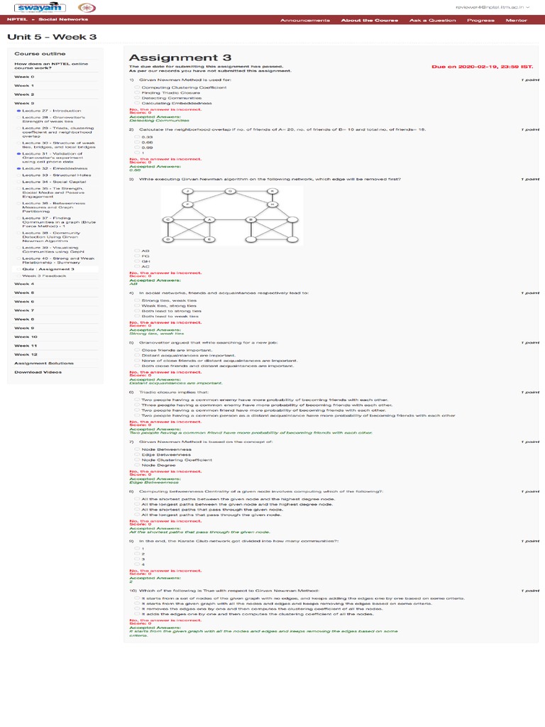 Noc20 cs32 Assigment 4 | PDF