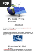 PV-Wind Hybrid Systems