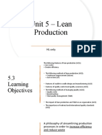 Lean Production Notes Business Management