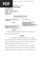 CFTC Cornelius Fraud Complaint