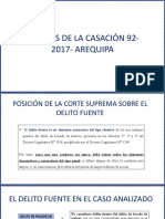 Análisis de La Casación 92-2017 - AREQUIPA