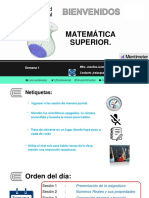 Matemática Superior.: Semana 1