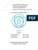 Makalah PAI "Bagaimana Islam Menghadapi Tantangan Modernisasi?"