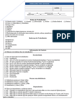 Formulário completo para admissão de funcionário