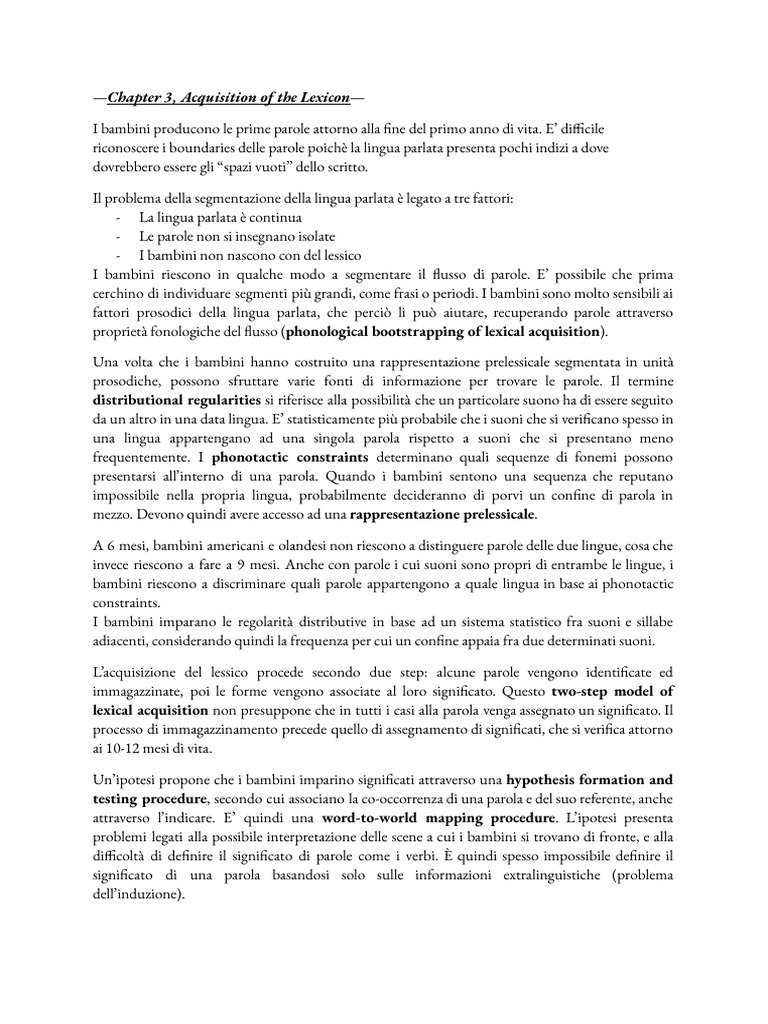Language Acquisition | PDF