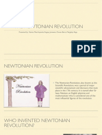 The Newtonian Revolution: Presented By: Reinna Mae Arquisola, Rugevy Jumawan, Chosen Barro, Margielyn Engo