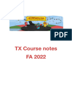 TX Course Notes FA 2022