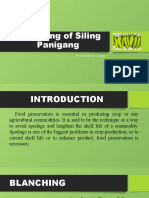Blanching of Siling Panigang