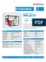 Especifiaciones Tecnicas Motobomba HONDA WB30 XT