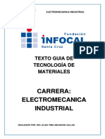 Carrera: Electromecanica Industrial: Texto Guia de Tecnología de Materiales