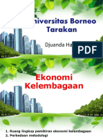 Ekonomi Kelembagaan Universitas Borneo