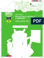 Guía Didáctica: Relaciones Lógico-Matemáticas y Cuantifi Cación