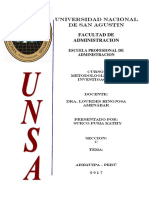 Metodología Investigación UNAS-Arequipa 2017