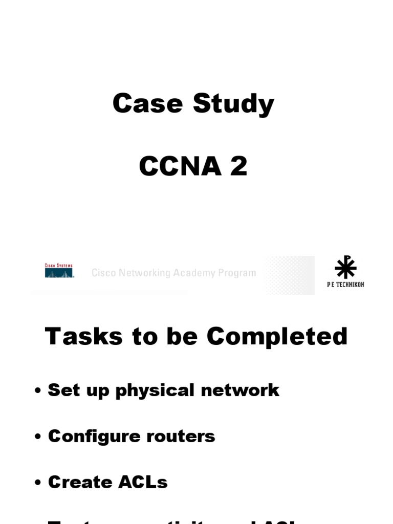Case Study Ccna 2 | PDF | Computers
