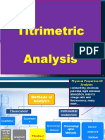 Titrimetric Analysis