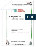 Bài Tập Kiểm Tra Lần 1 Môn Plc - Scada: Trường Đại Học Giao Thông Vận Tải Tp.Hcm Khoa Điện-Điện Tử Viễn Thông